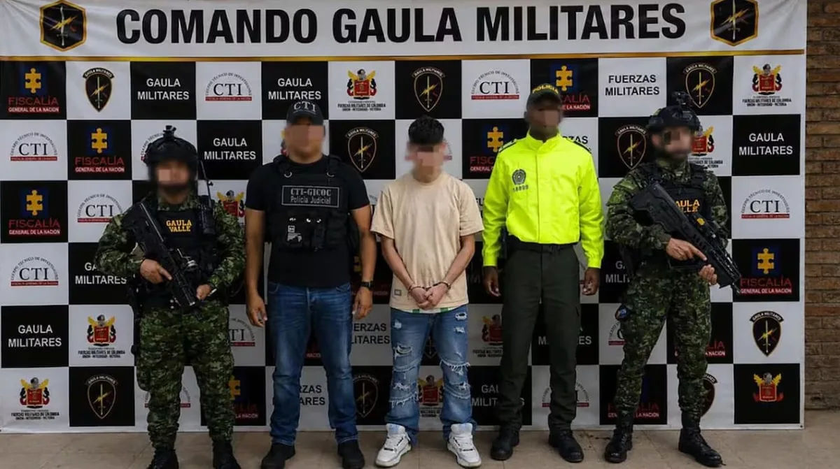 Cayó alias Monito, presunto responsable de atentado a la Escuela de Aviación Marco Fidel Suárez de Cali: tiene un largo prontuario