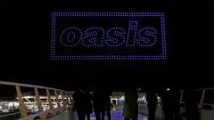 Oasis tease tour announcement with drone display