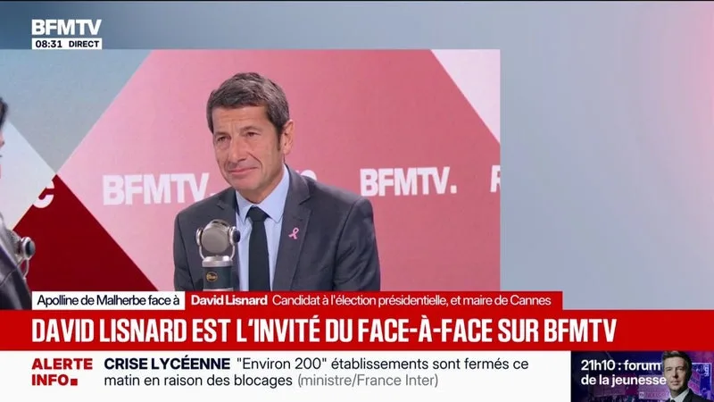 Parcoursup: David Lisnard, candidat “Nouvelle Énergie” à la présidentielle, veut mettre “en place un autre système”