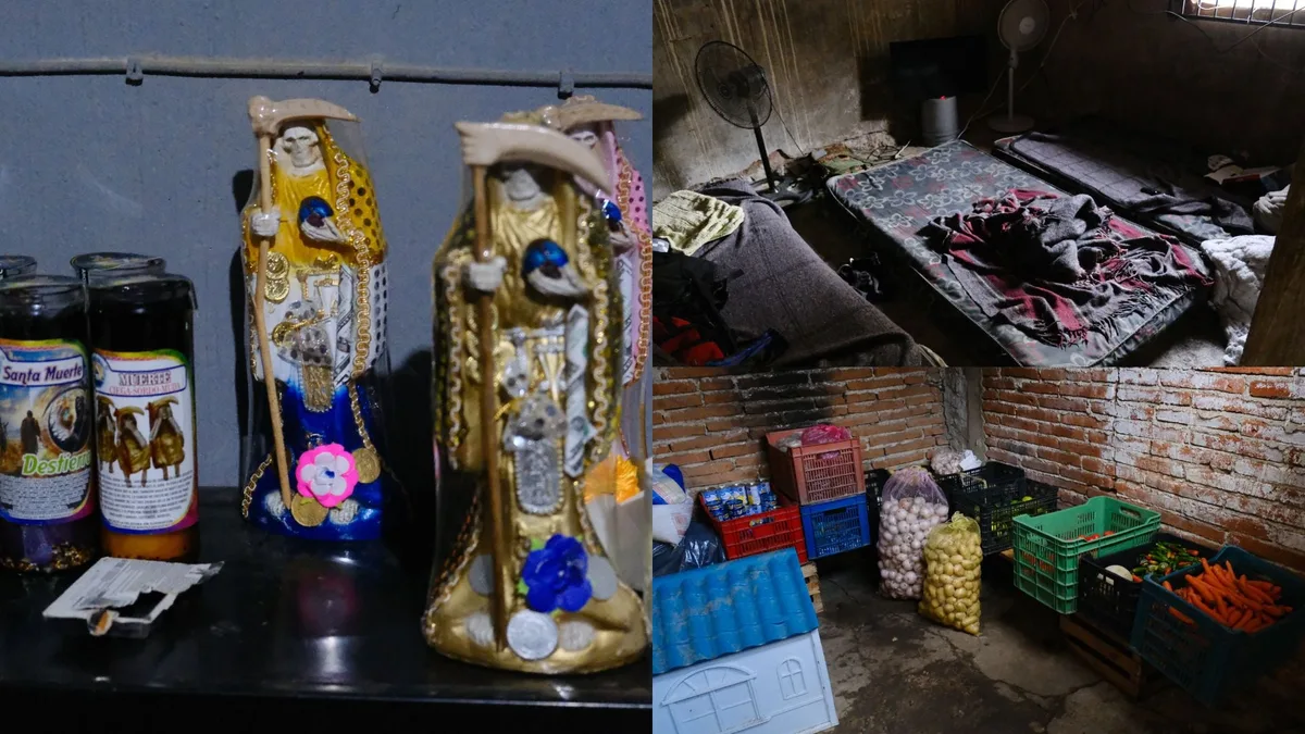 Fotos del hospital clandestino del CJNG: así vivían los reclutas heridos entre muletas, colchones rotos y altares a la Santa Muerte