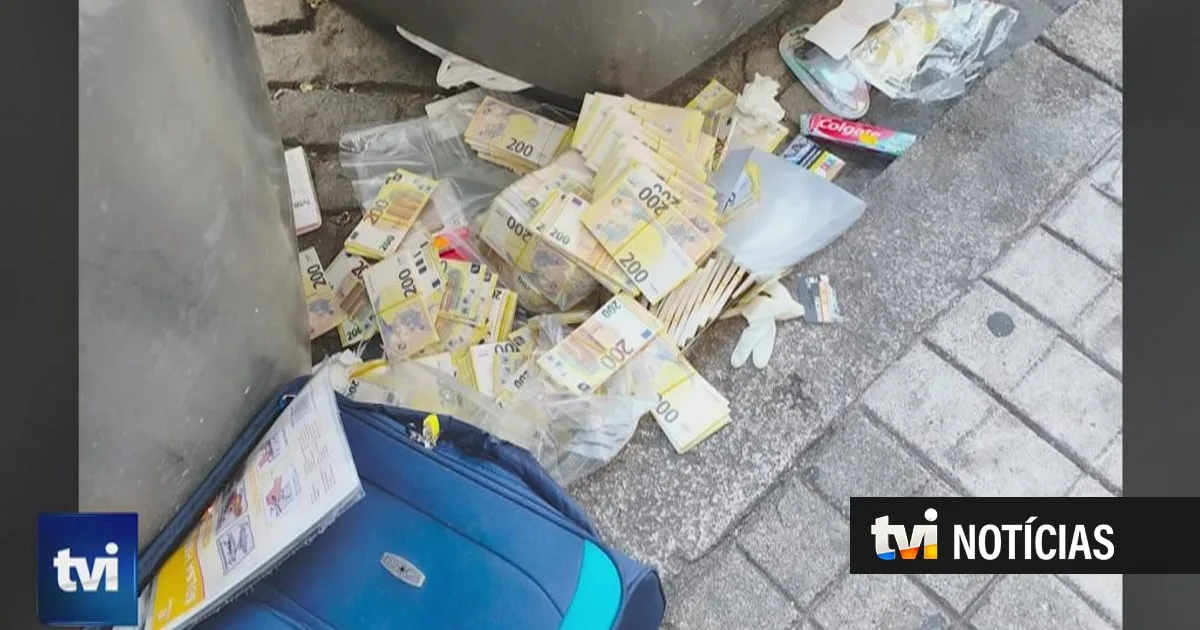 Mala com quase 1,5 milhões de euros em notas falsas encontrada na rua. Ninguém sabe de quem são