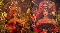 Anitta cai no samba em festa de 38 anos da Grande Rio