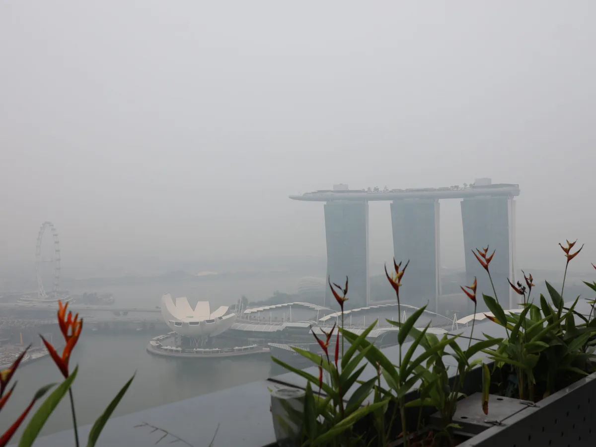 Singapore's iconic skyline is shrouded in a fire-related haze. Here's what it looks like across the island.