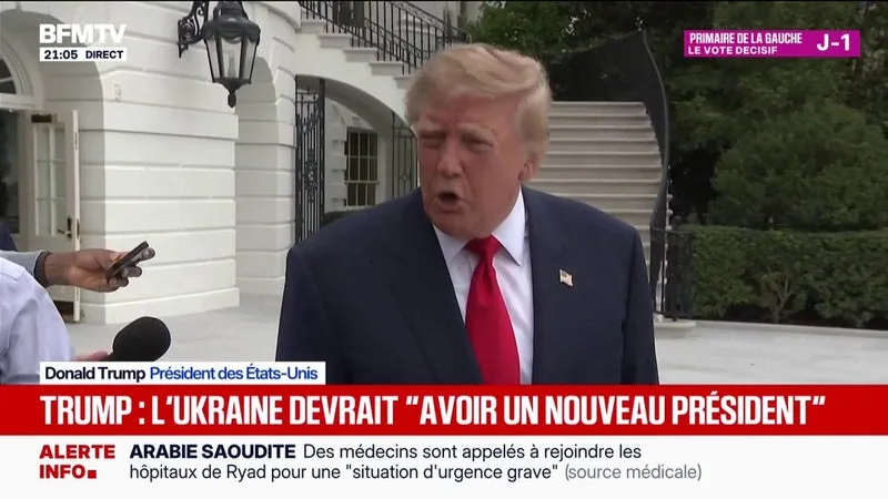 Donald Trump affirme qu'"il est temps pour l'Ukraine d'avoir un nouveau président"