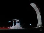 Elon Musk unveils flying car: Crowd screams as new Tesla with rocket thrusters takes off and flips mid-air