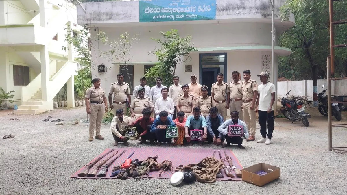 Yadgir: Seven arrested for illegally poaching wild animals