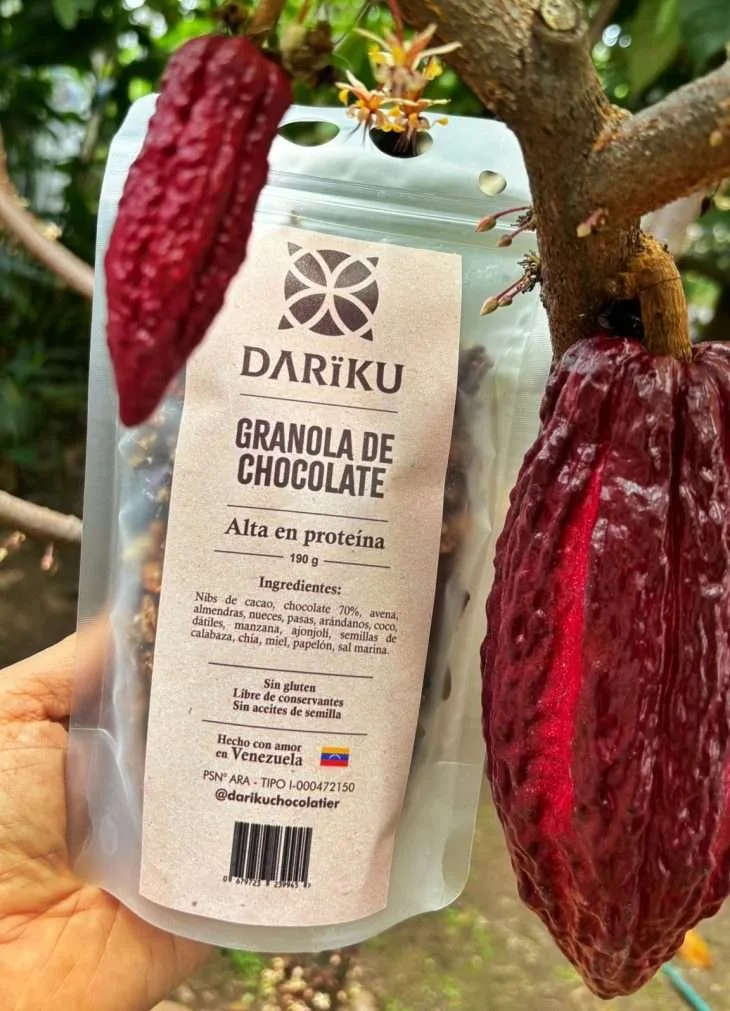 Darïku sacó una granola 100% orgánica con chocolate