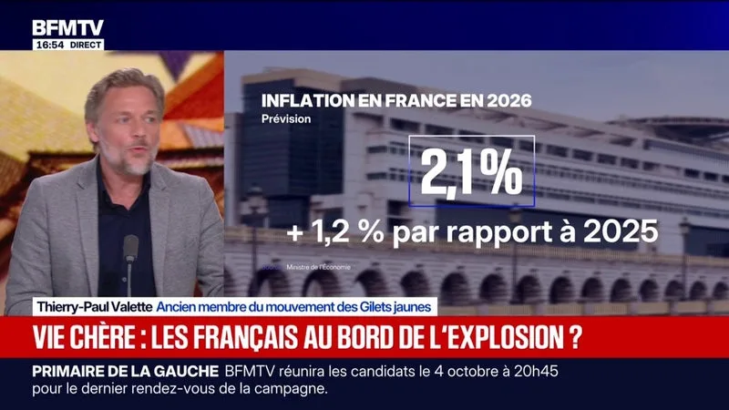 Vie chère: "Je ne suis pas pour un retour du mouvement des Gilets jaunes", affirme Thierry-Paul Valette, ancien Gilet jaune