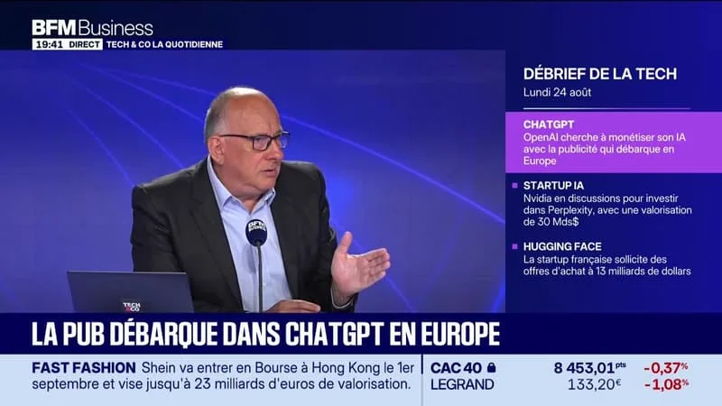 La pub débarque dans ChatGPT en Europe - 24/08