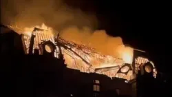 Incêndio de grandes proporções na Avenida dos Aliados