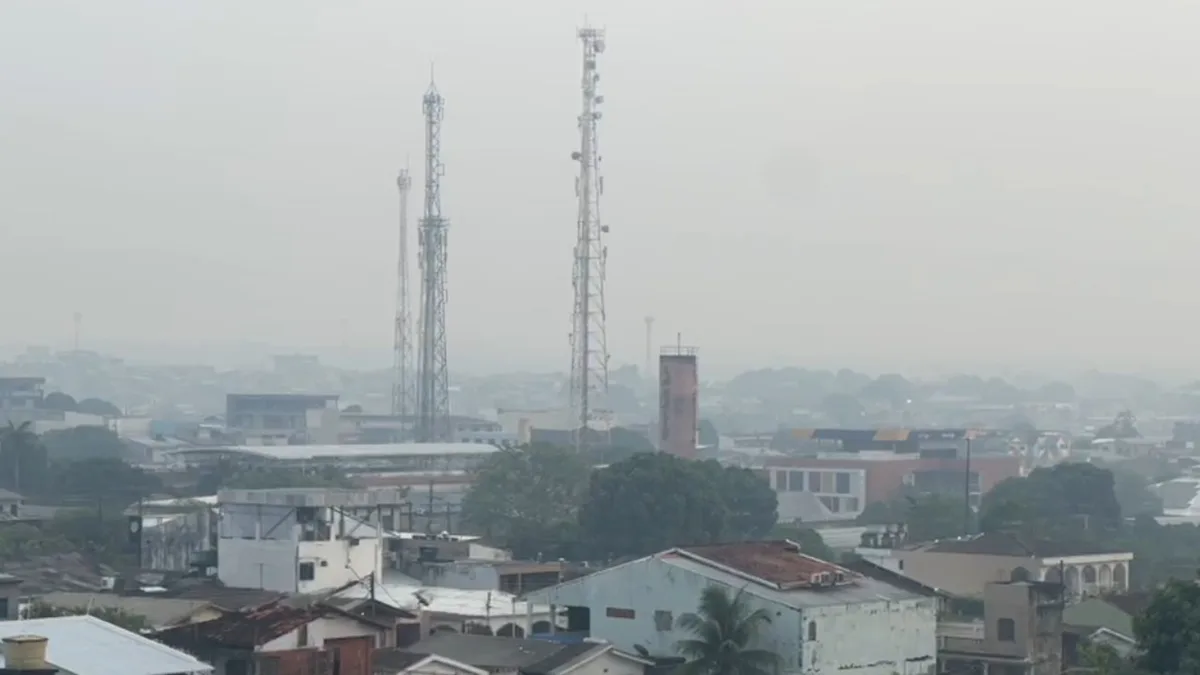 VÍDEO: fumaça persiste em Manaus há uma semana; aulas são suspensas novamente
