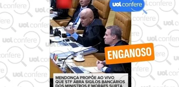 Mendonça não defendeu quebra de sigilo de ministros do STF