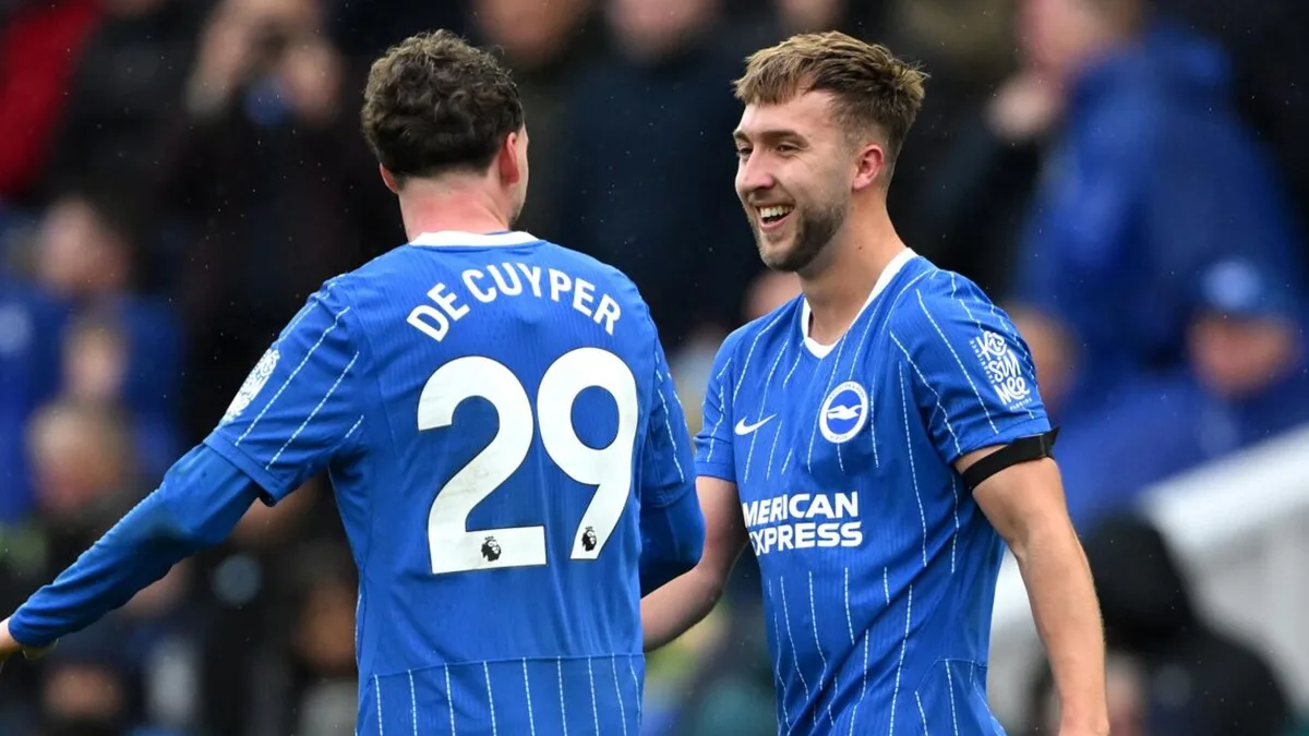 Brighton score five in Palace dismantling as Gomez nets wondergoal