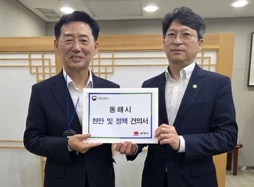 이정학 동해시장, 중앙부처 방문…KTX 증편·전천교 재가설 요청