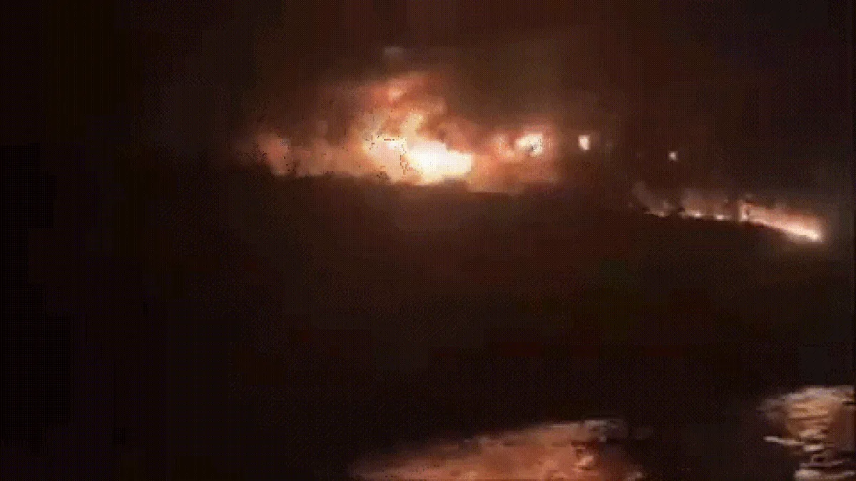 Supertanker carrying 2 million barrels of oil hits naval mine, explodes in Strait of Hormuz