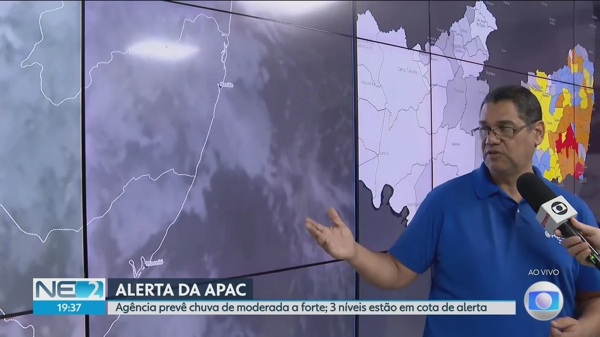 Agreste e Mata Sul tem alerta de chuva moderada a forte; veja previsão do tempo