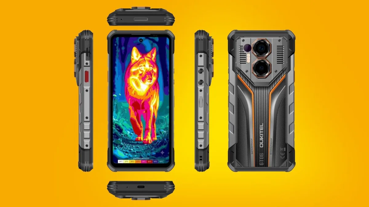 This new rugged phone has a 16,000mAh battery, thermal imaging, and a slimmer design than you might expect