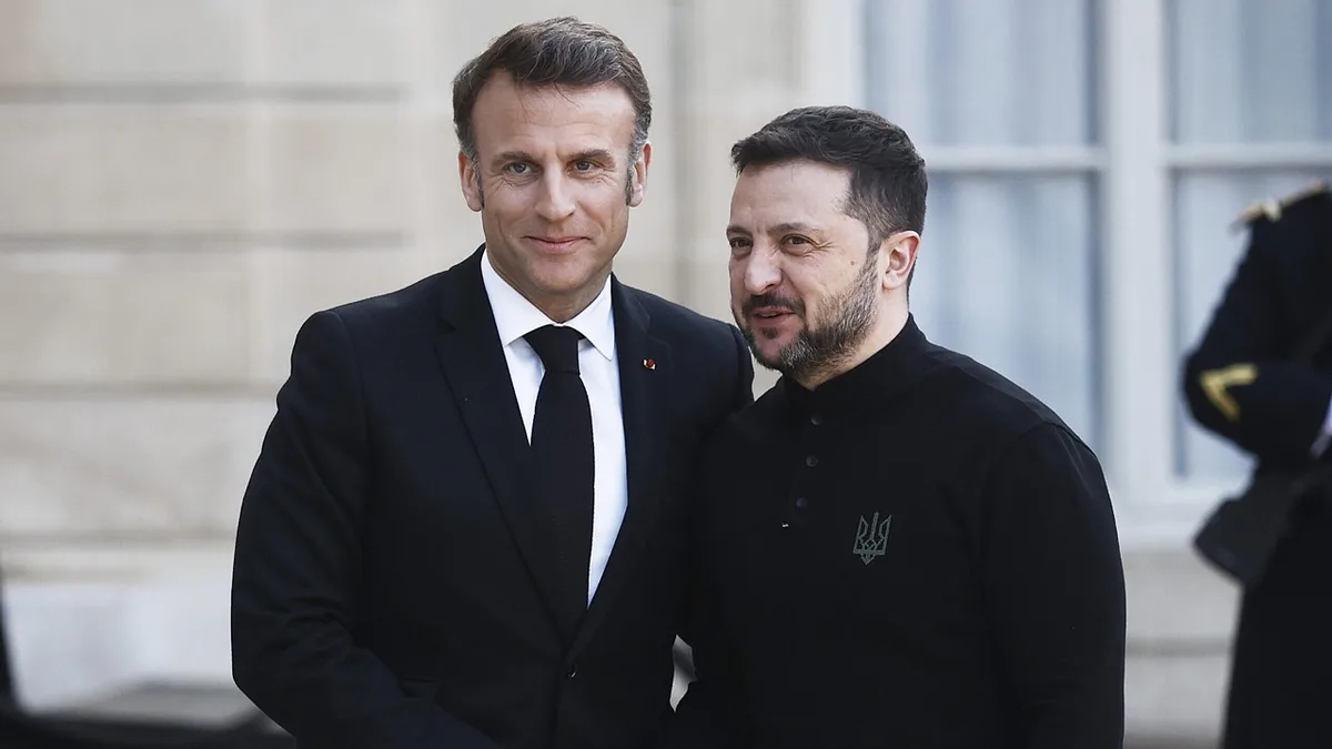 Zelensky diz que Macron garantiu acelerar entrega de equipamento e mísseis