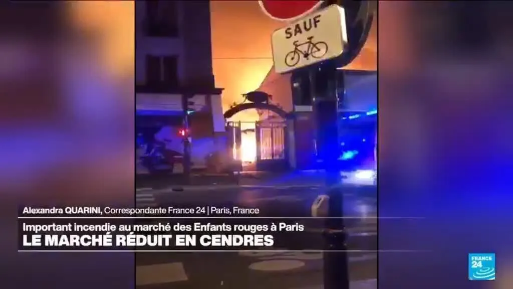France : le marché parisien des Enfants rouges détruit par une incendie