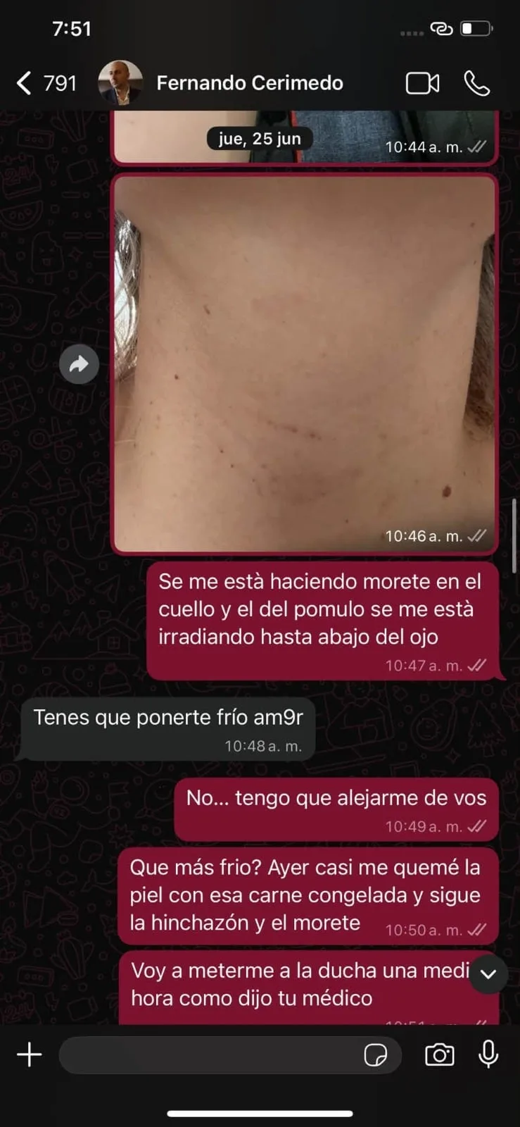 Nadia Beller difundió chats con Fernando Cerimedo