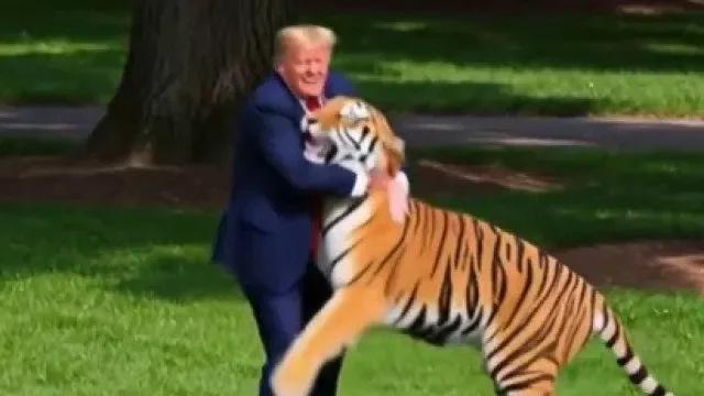 Trump faz troça de vídeo de homem morto por tigre e é criticado: "Doente"