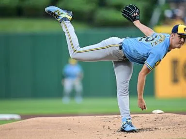 Misiorowski tosses 5 shutout innings, Brewers top Pirates 5-1 to win 4th straight NL Central title
