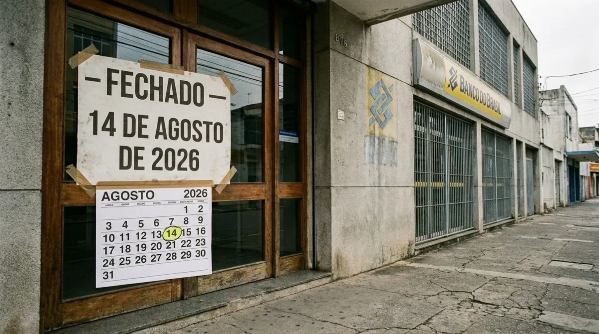 Bancos não abrem dia 14/08