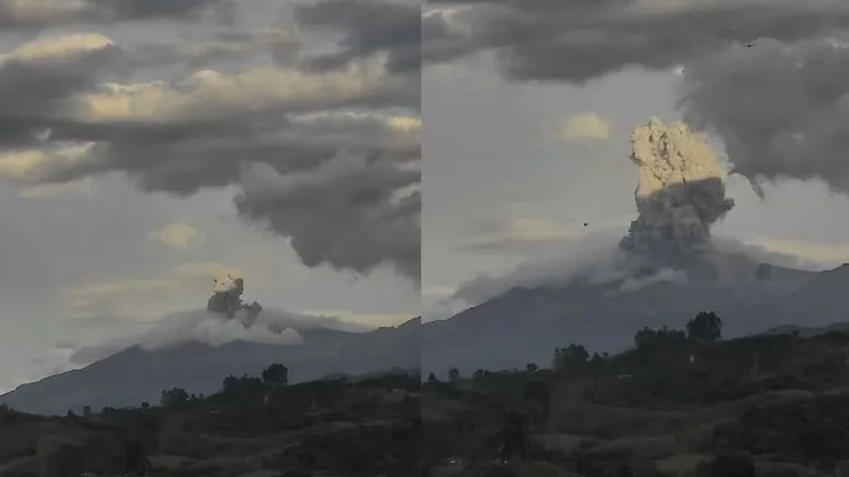 Caída de ceniza del volcán Puracé obligó a suspender las operaciones en el aeropuerto de Popayán en Colombia