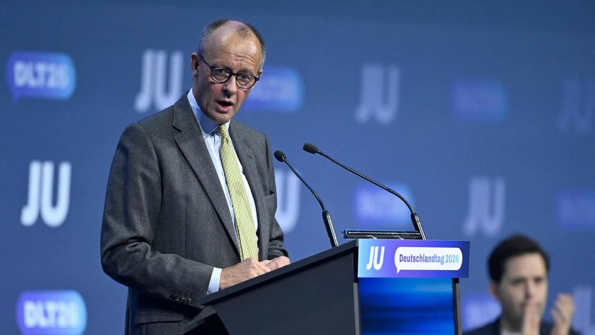 Deutschlandtag der Jungen Union: „Bedrohung ist real“: Merz wirft Linken und AfD Verharmlosung Russlands vor