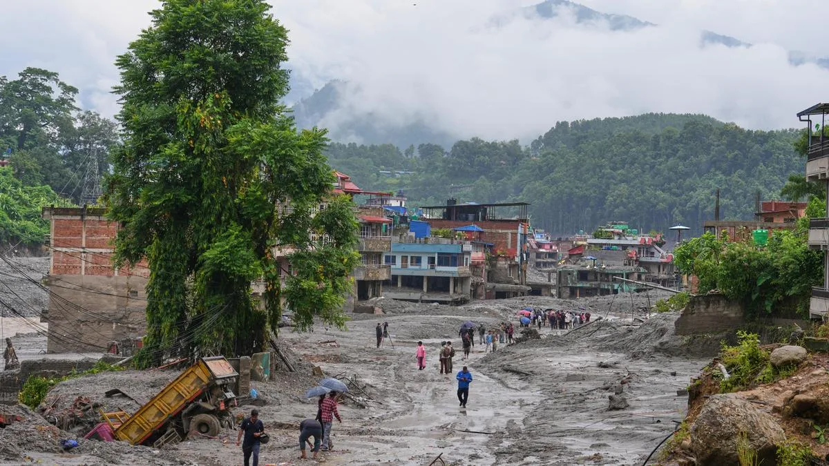 Aerial view of the devastating Nepal flash floods | Graphics