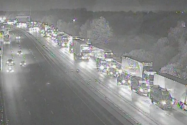 M6 traffic live: Motorway closed in both directions after crash and vehicle fire