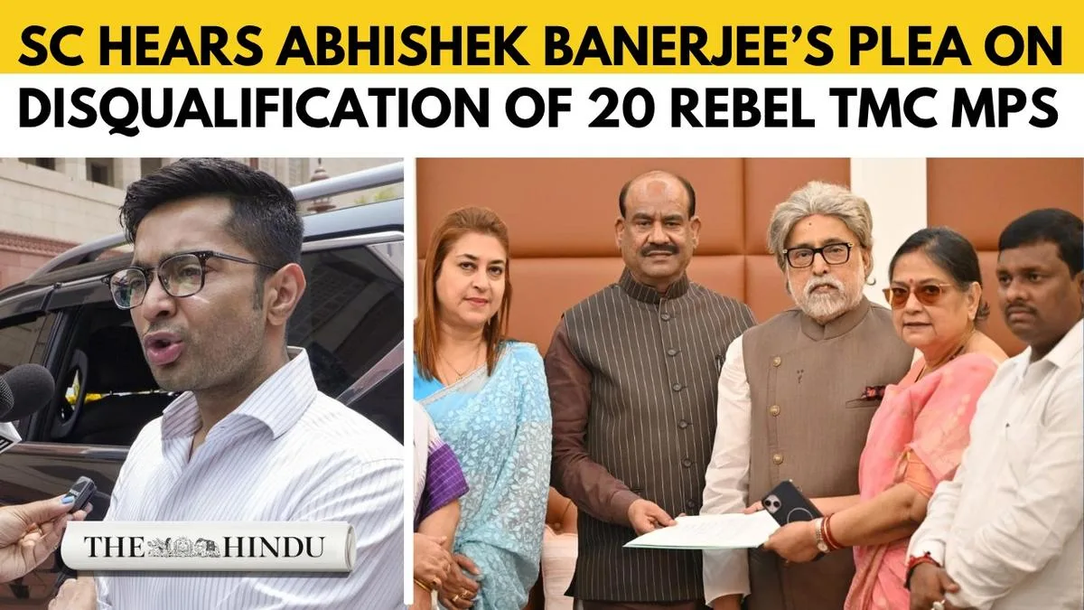 SC takes up Abhishek Banerjee’s plea seeking action against 20 rebel TMC MPs