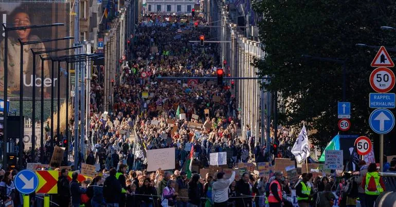45 mil em Bruxelas na Marcha pelo Clima