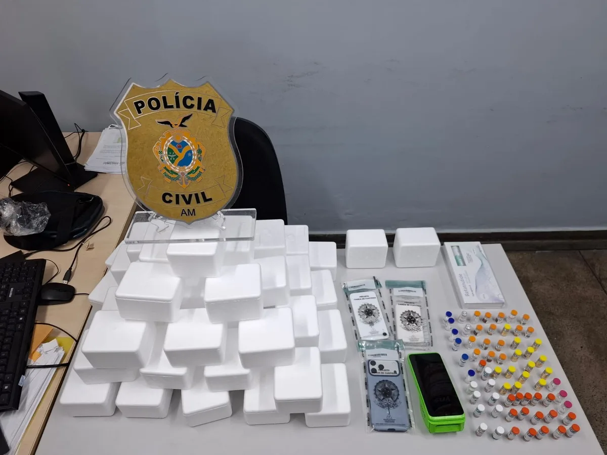 'Canetas emagrecedoras' e botox clandestinos: trio é preso com carga avaliada em R$ 100 mil em Manaus