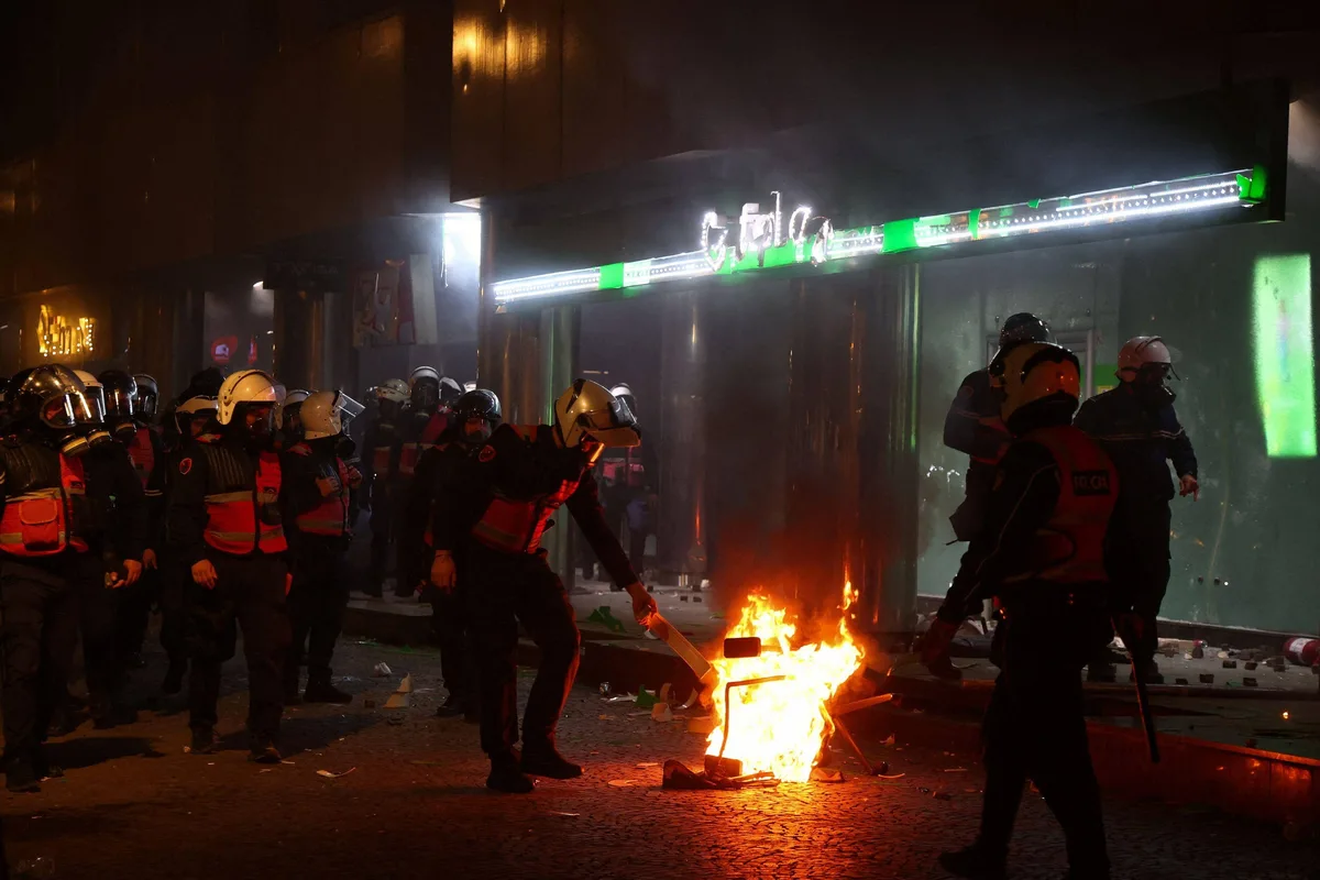 Albania's capital sees 8-hour riots as students join anti-govt protests