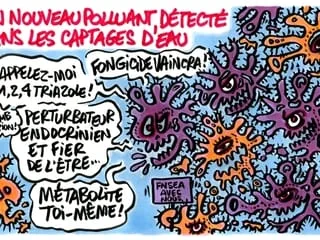 Dans l’œil du dessinateur Frap. Un nouveau polluant détecté dans les captages d’eau