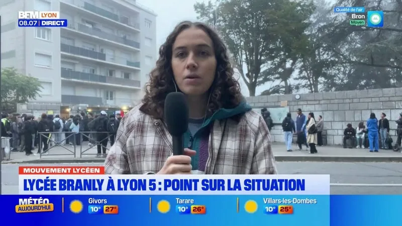 Lycée Branly à Lyon 5 : les élèves refusent de rentrer pour aller en cours