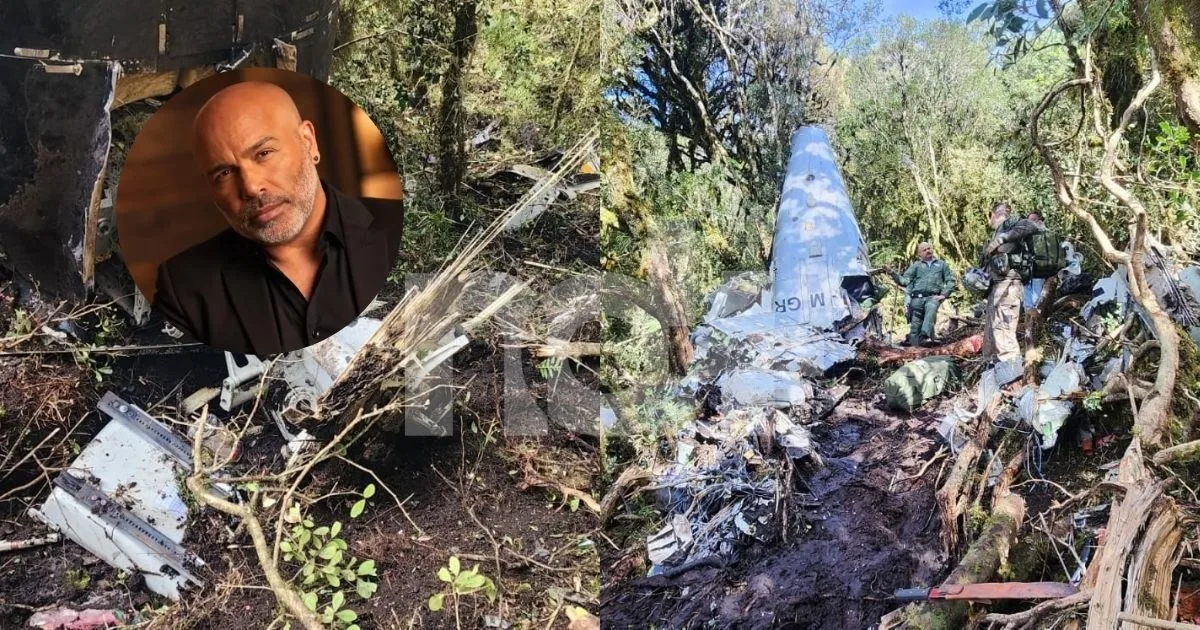 EXCLUSIVO: Novas imagens mostram helicóptero destruído após queda com cantor Rick e mais 4 pessoas na Serra de SC