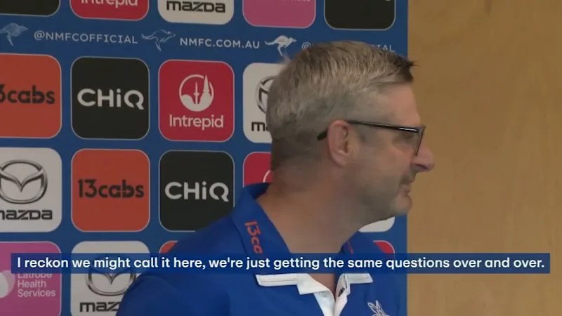 Press conference cut short after Blakey questioning