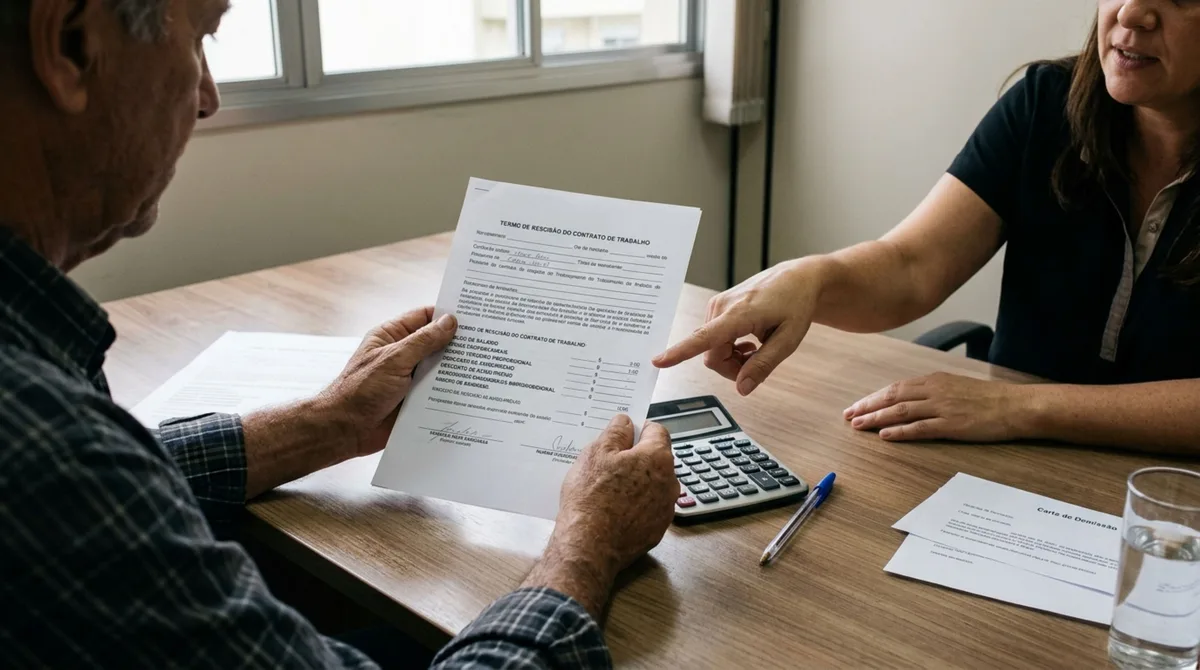 Trabalhador pede demissão após receber uma proposta de emprego melhor e descobre que pode perder parte da rescisão por não cumprir os 30 dias de aviso-prévio