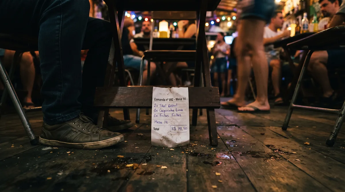 Cliente perde a comanda de papel em casa noturna, estabelecimento tenta cobrar “multa por perda” de R$ 500 e consumidor vai embora pagando apenas o que consumiu