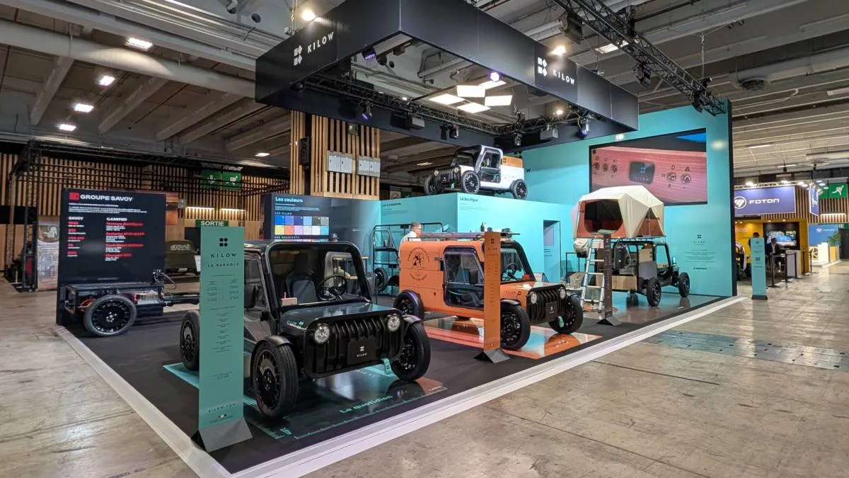 Les quadricycles électriques font aussi leur show au Mondial de Paris