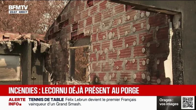 Incendie: Sébastien Lecornu s'est rendu ce dimanche au Porge, en amont du programme officiel de sa visite en Gironde