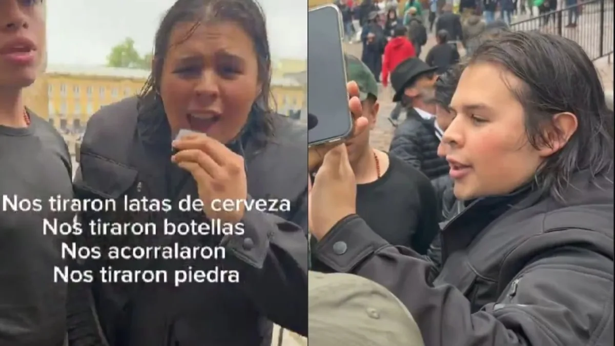 Hijo de Jorge Barón denunció agresiones durante las protestas del 14 de octubre en Bogotá: “Me escupieron en la cara”