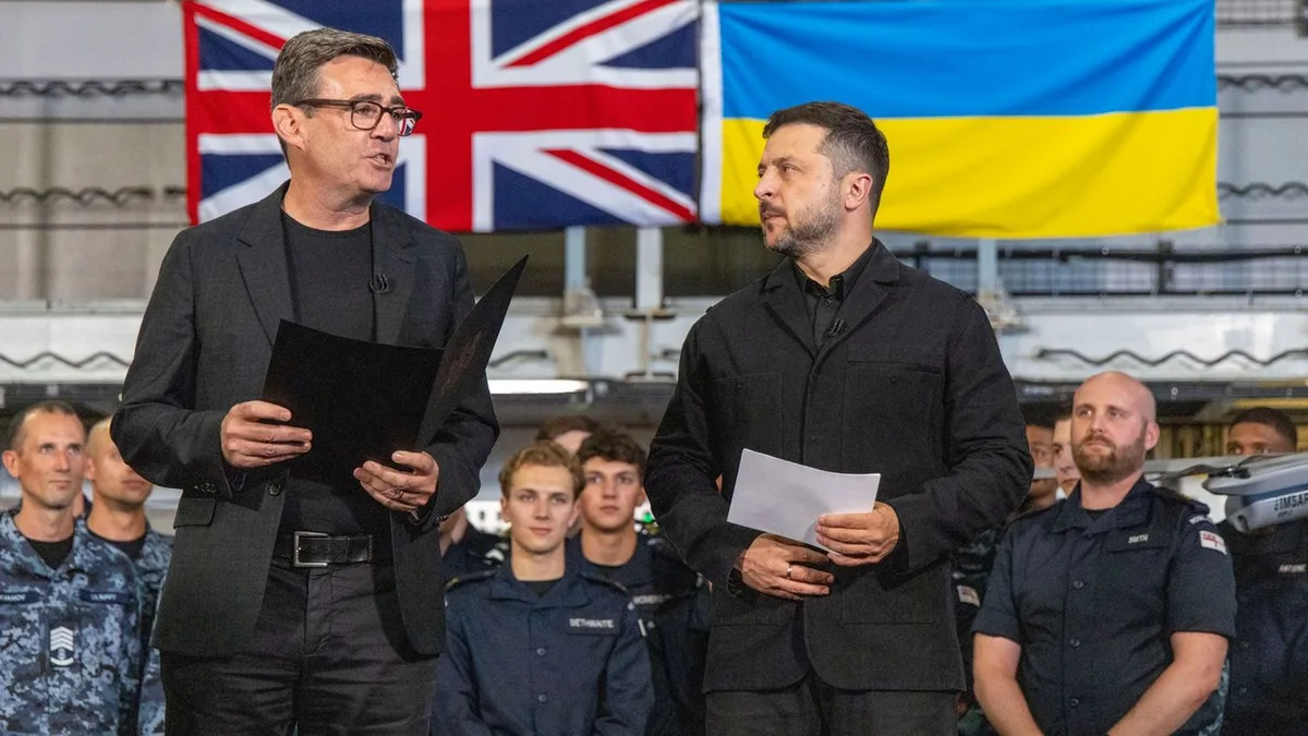 Russlands Angriffskrieg: Premier Burnham macht erste Auslandsreise: Besuch in Kiew