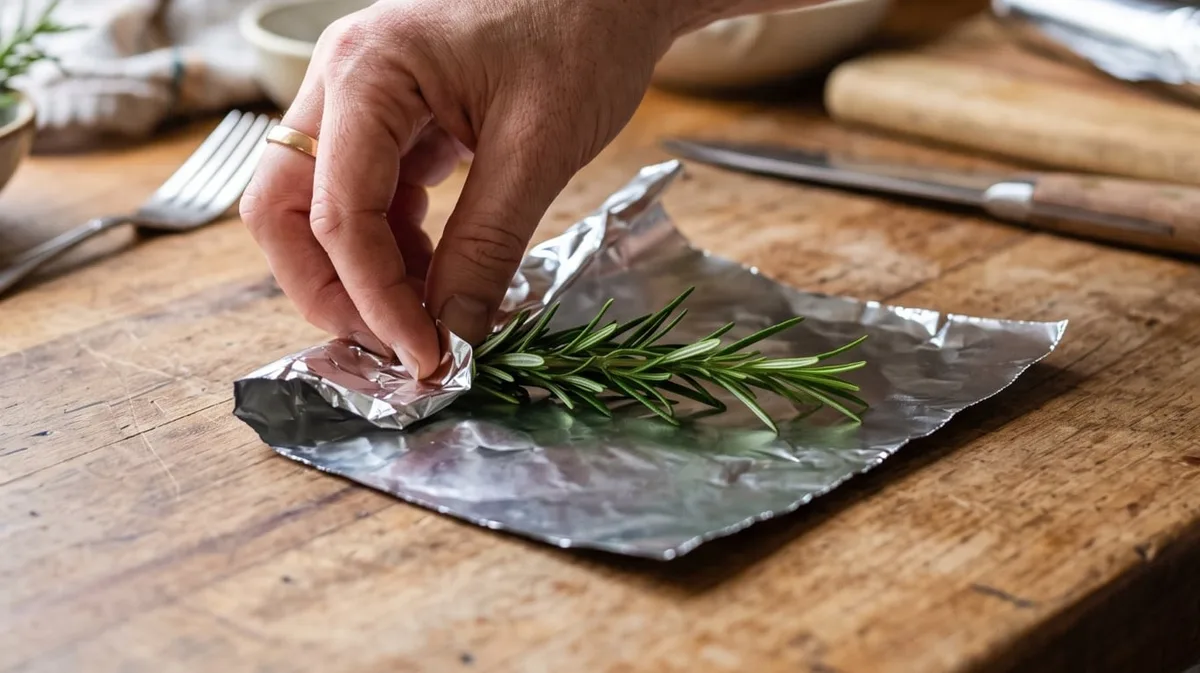 Envolver una rama de romero en papel aluminio: para qué sirve y por qué lo recomiendan, según el Feng Shui