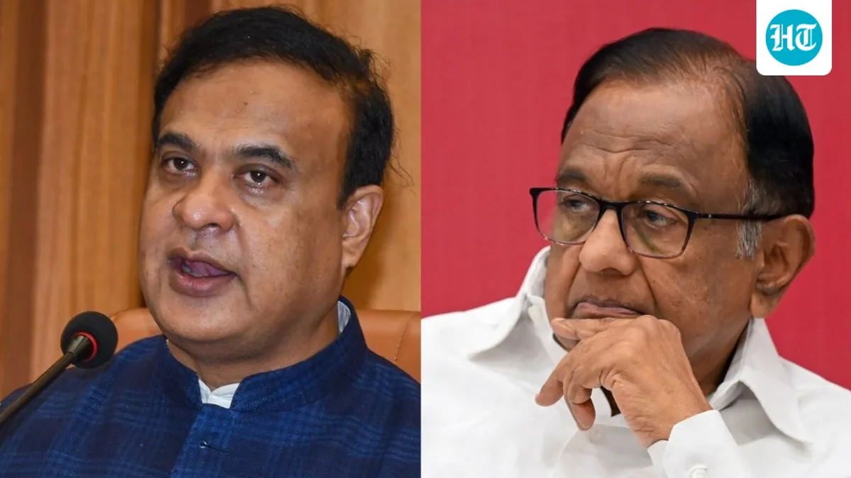 Assam CM Himanta Sarma takes ‘pure naxal’ jibe at Chidambaram's 'proud to be dimagi naxal' remark