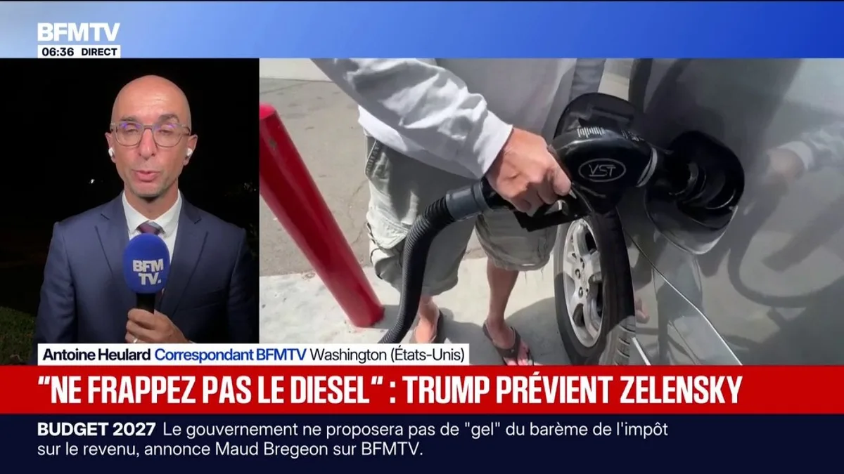 Donald Trump estime que Volodymyr Zelensky "doit arrêter" de frapper les raffineries de diesel en Russie face à l'envolée des prix à la pompe
