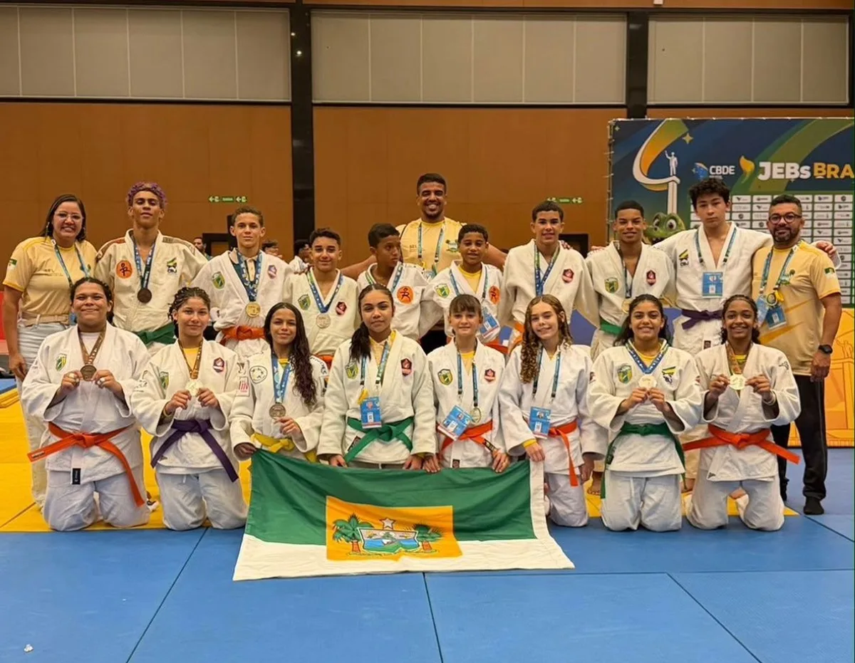 Judô do RN conquista 11 medalhas nos Jogos Escolares Brasileiros