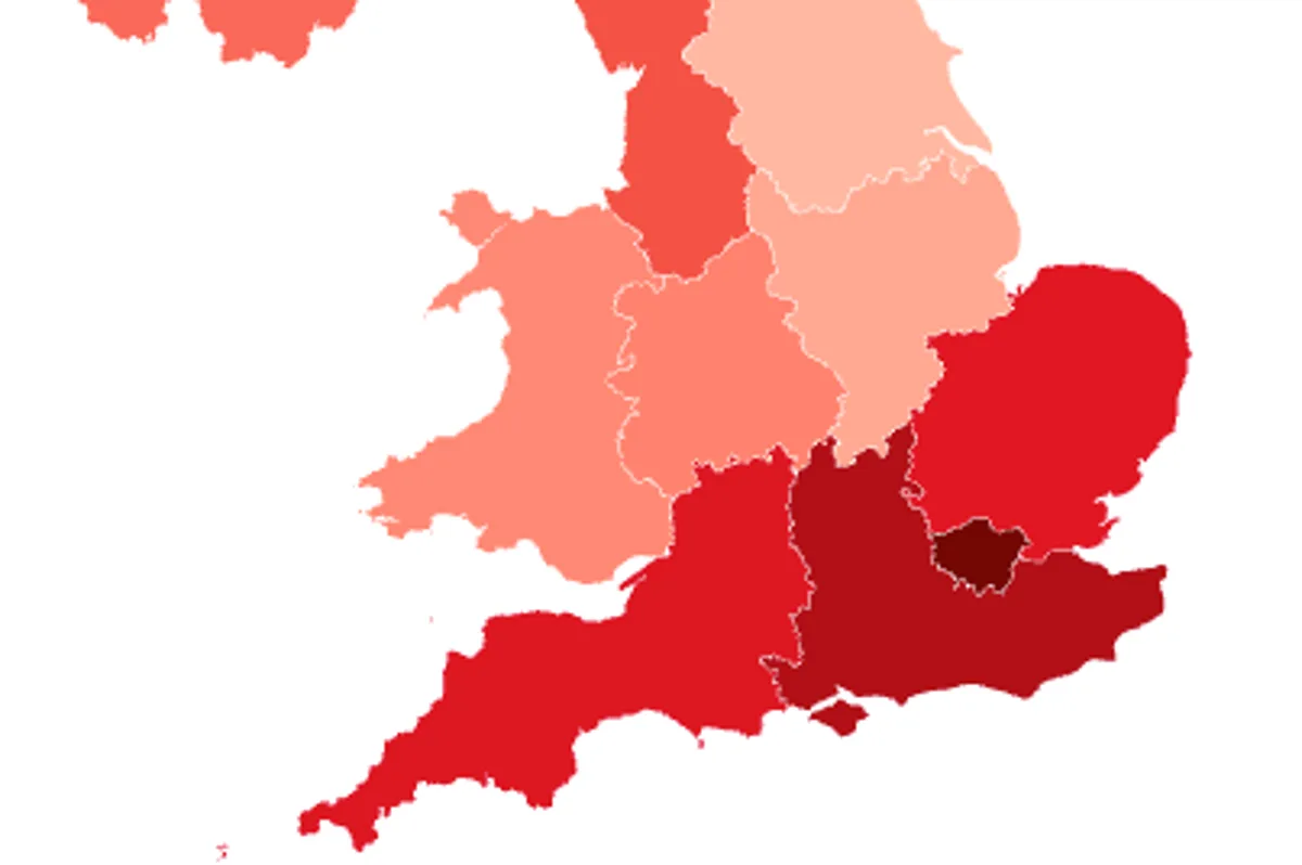 Mapped: Cost to rent a room across UK as average price hits record high